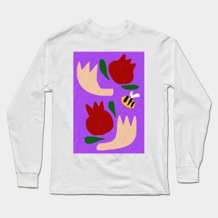 Poms &amp; Horns - Rosh Hashanah Joy! Long Sleeve T-Shirt